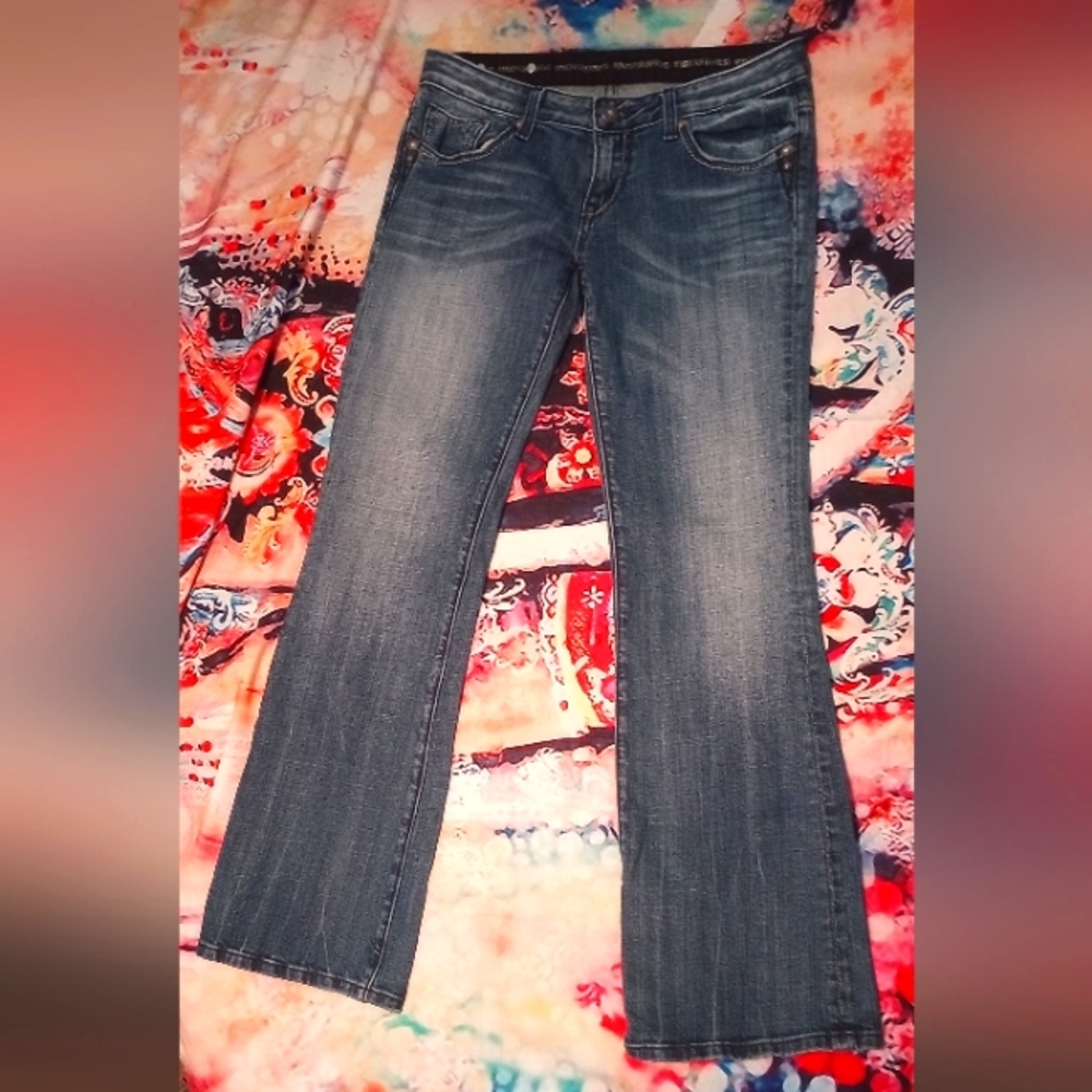 REROCK for Express Medium Wash Boot-cut Jeans Women's 6R